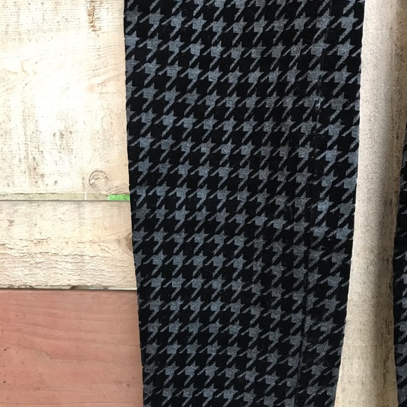 Black & Gray Pants Houndstooth - Picture 3 of 7